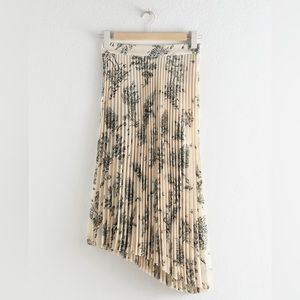 & other stories Toile de Jouy pleated skirt